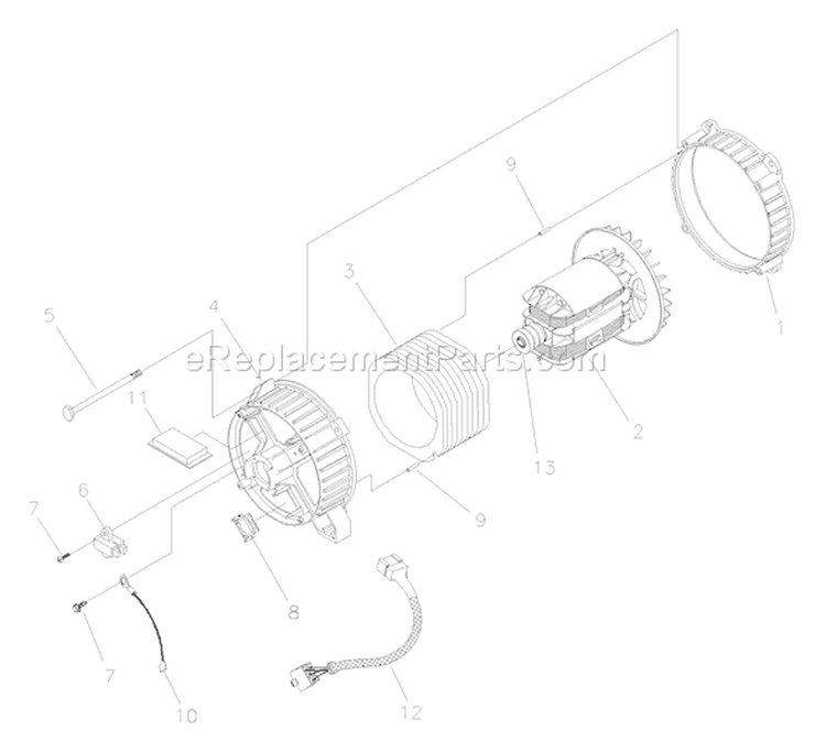 Page A Diagram and Parts List for 030216-1  Briggs and Stratton Generator